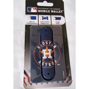Houston Astros MLB Mobile Wallet Blue - 3 in 1  Universal- 3M Adhesive‎